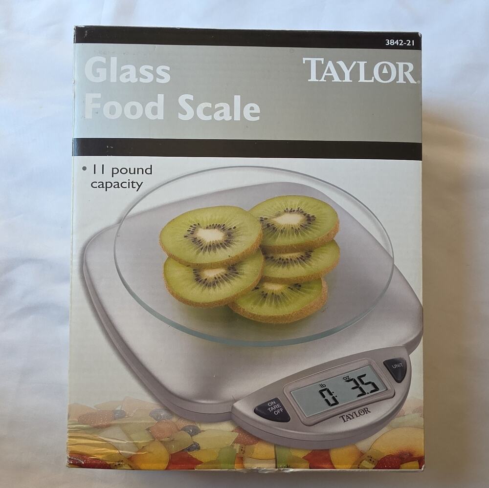 Taylor Glass Food Scale Kitchen 11 pound Capacity Model 3842-21